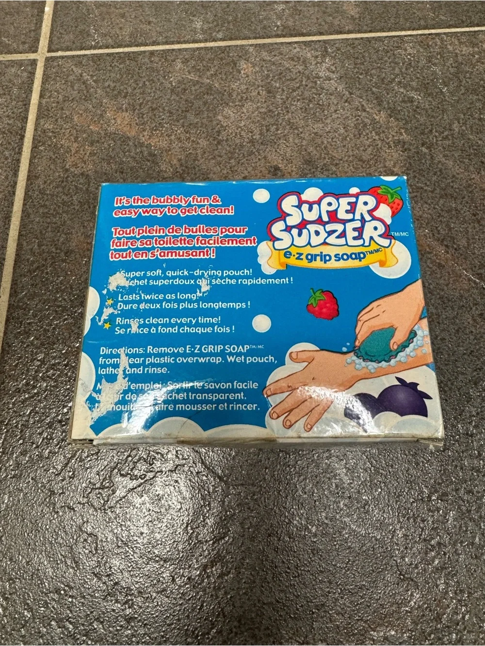 Johnson’s Kids Super Sudzer E-Z Grip Soap Berry Breeze 3 Bars NEW Discontinued